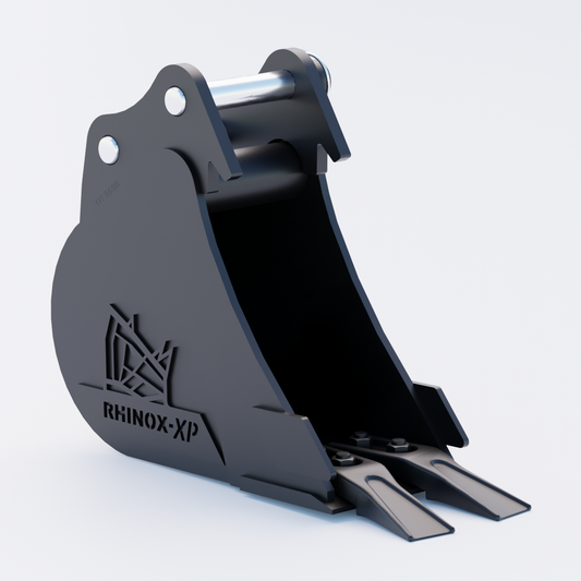 1QN (Micro) 6" Digging Bucket - Toothed Bucket Front