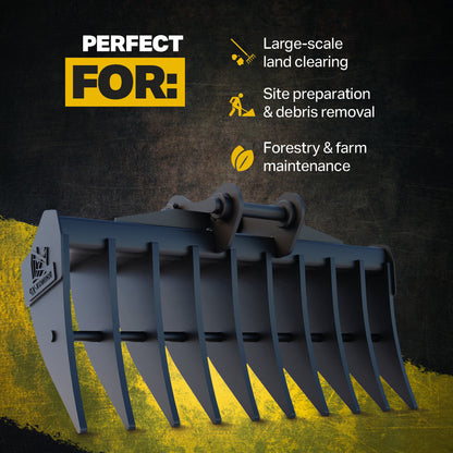 Liugong 915D Land Rake 72" / 1800mm Infographic 1