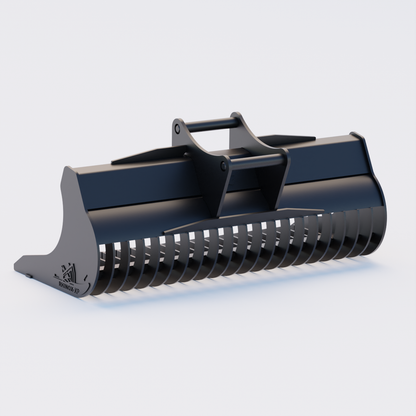 S60 Tilt Rotator Rake Riddle Bucket - 72" Back