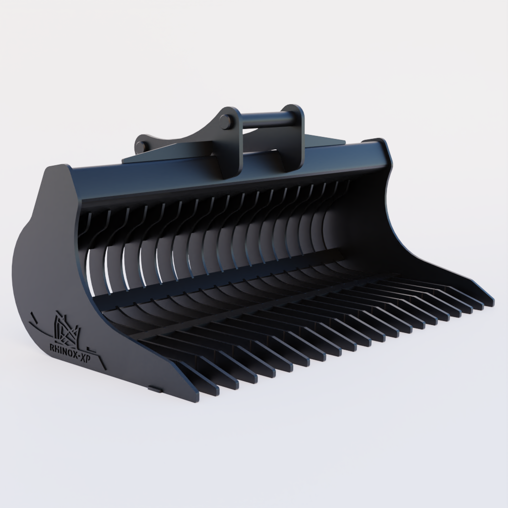 S60 Tilt Rotator Rake Riddle Bucket - 72"