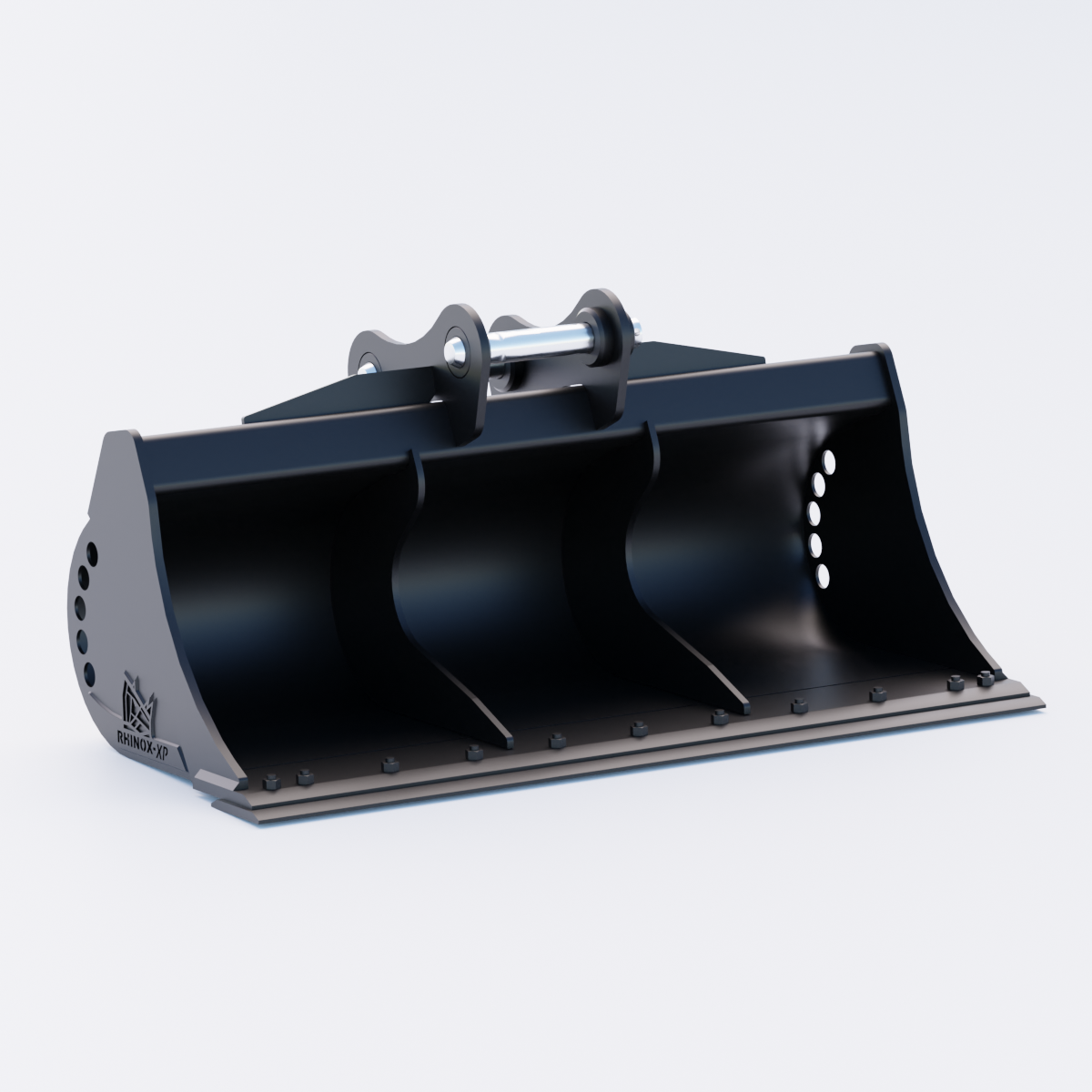Sunward SWE 155UF Grading / Ditching Bucket with bolt-on blade and wear straps - 72" / 1800mm (c/w Pins) - Front