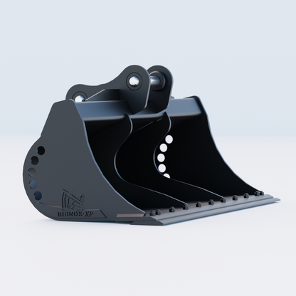 Sunward SWE 155UF Grading / Ditching Bucket with bolt-on blade and wear straps - 72" / 1800mm (c/w Pins) - Side