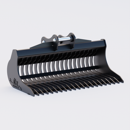 Sany SY135C8 T3 12 Ton Excavator Rake Riddle Bucket (c/w Pins) Front