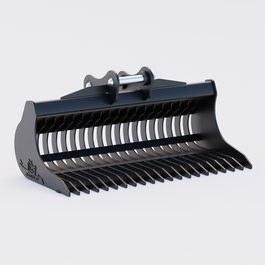 XCMG XE150E 12 Ton Excavator Rake Riddle Bucket (c/w Pins) Front