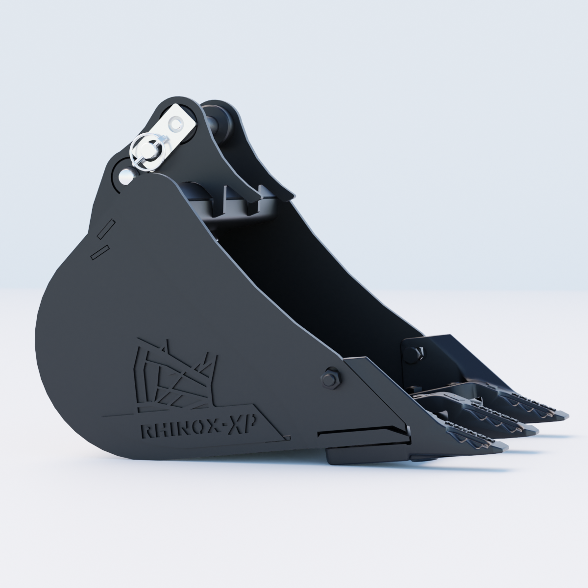 JCB 8017 Digging Bucket - 18" / 450mm | Rhinox Group UK - Toothed Bucket Side