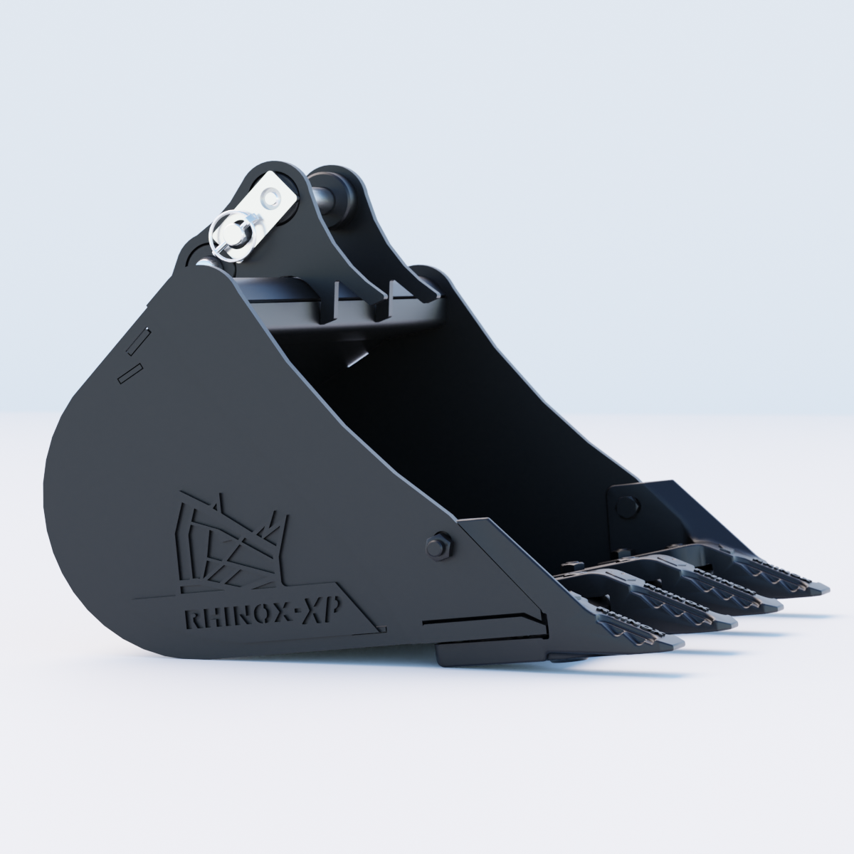 JCB 8017 Digging Bucket - 24" / 600mm | Rhinox Group UK - Toothed Bucket Side