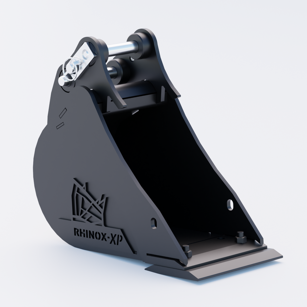 JCB 8017 Digging Bucket - 9" / 230mm | Rhinox Group UK - Bladed Bucket Front