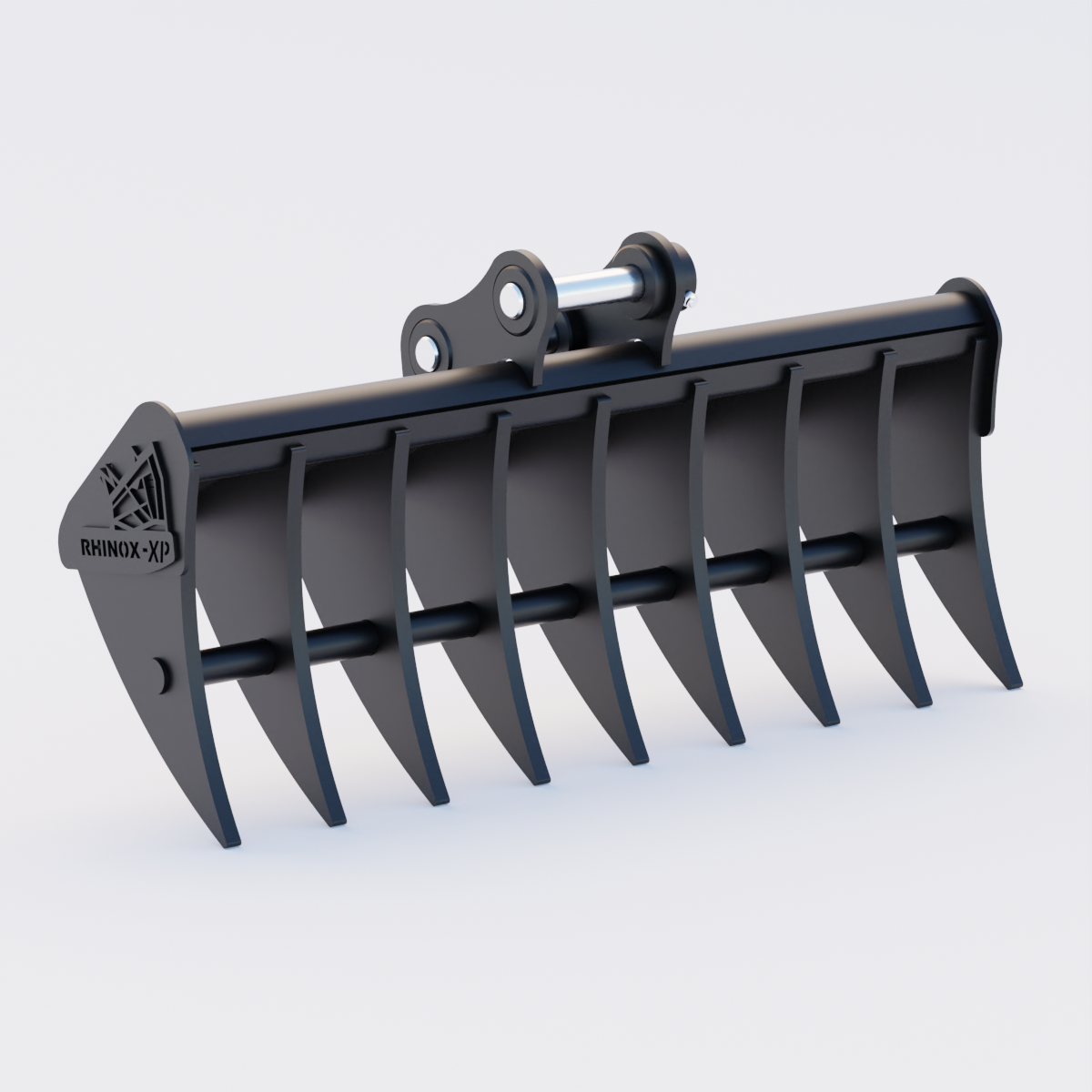 Loadall Telehandler Rake Rhinox Group UK | Digger / Telehandler Buckets & Attachments