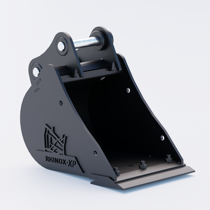 1E Digging Bucket - 12" / 300mm - Bladed Bucket Front