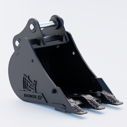 1E Digging Bucket - 12" / 300mm - Toothed Bucket Front