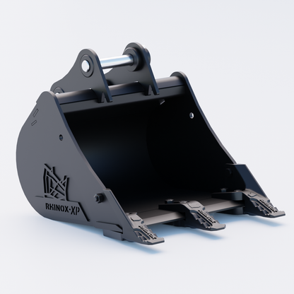 1E Digging Bucket - 18" / 450mm - Toothed Bucket Front