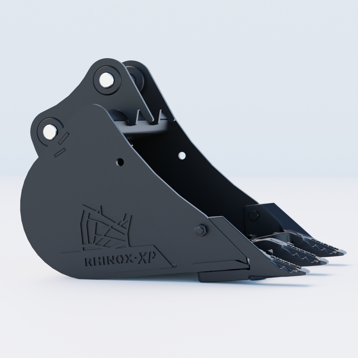 1E Digging Bucket - 18" / 450mm - Toothed Bucket Side