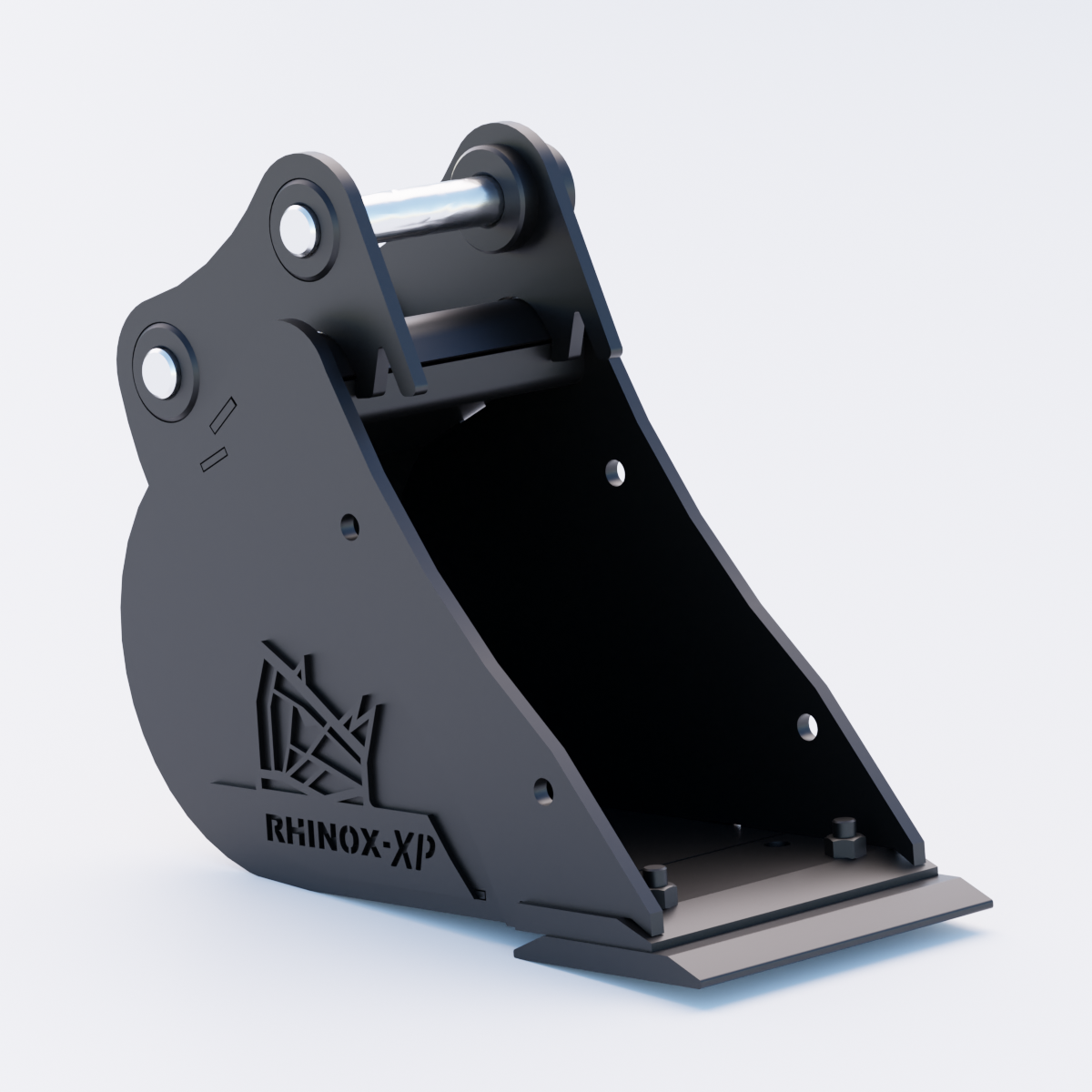 1E Digging Bucket - 9" / 230mm - Bladed Bucket Front