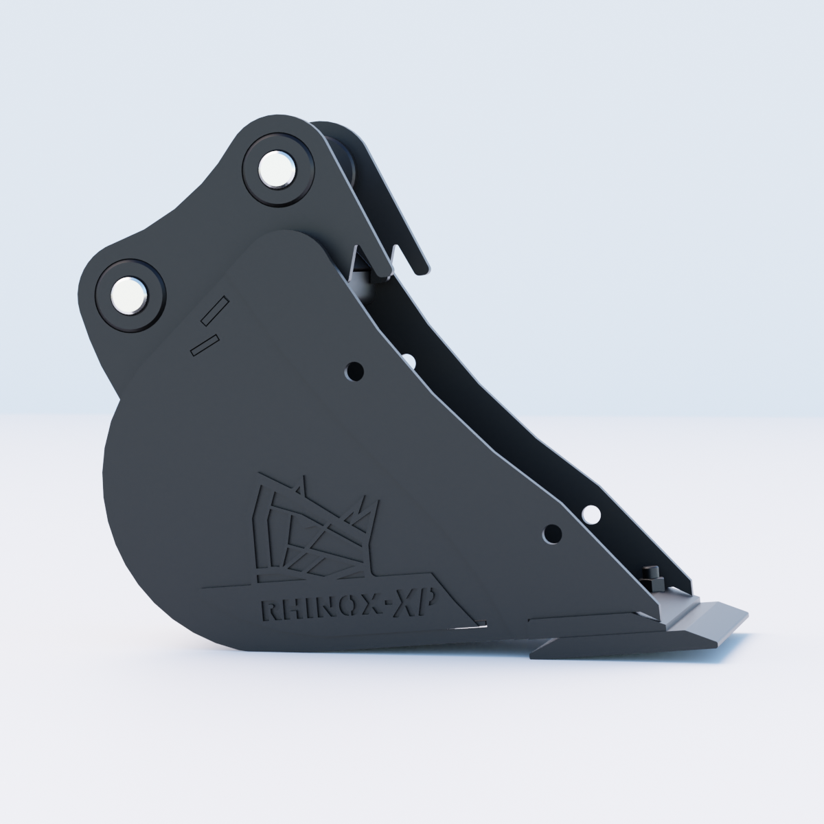 1E Digging Bucket - 9" / 230mm - Bladed Bucket Side