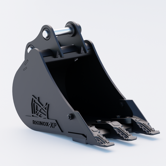 Case CX15B Digging Bucket - 12" / 300mm - Toothed Bucket Front