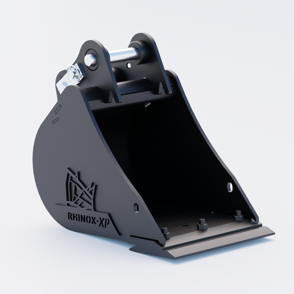 JCB 18Z-1 Digging Bucket - 12 Inch | Rhinox Group UK - Bladed Bucket Front