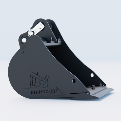 JCB 19C-1 Digging Bucket - 18 Inch | Rhinox Group UK - Bladed Bucket Side