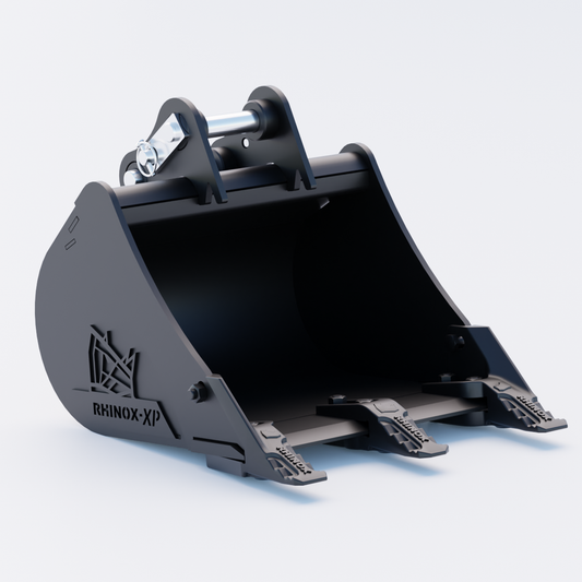 JCB 19C-1 Digging Bucket - 18 Inch | Rhinox Group UK - Toothed Bucket Front