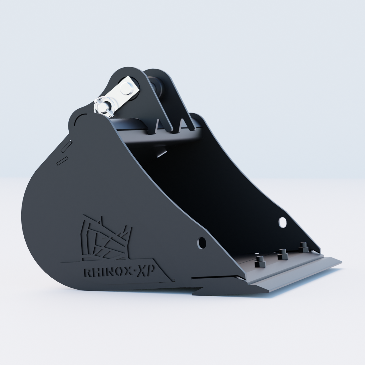 JCB 18Z-1 Digging Bucket - 24 Inch | Rhinox Group UK - Bladed Bucket Side