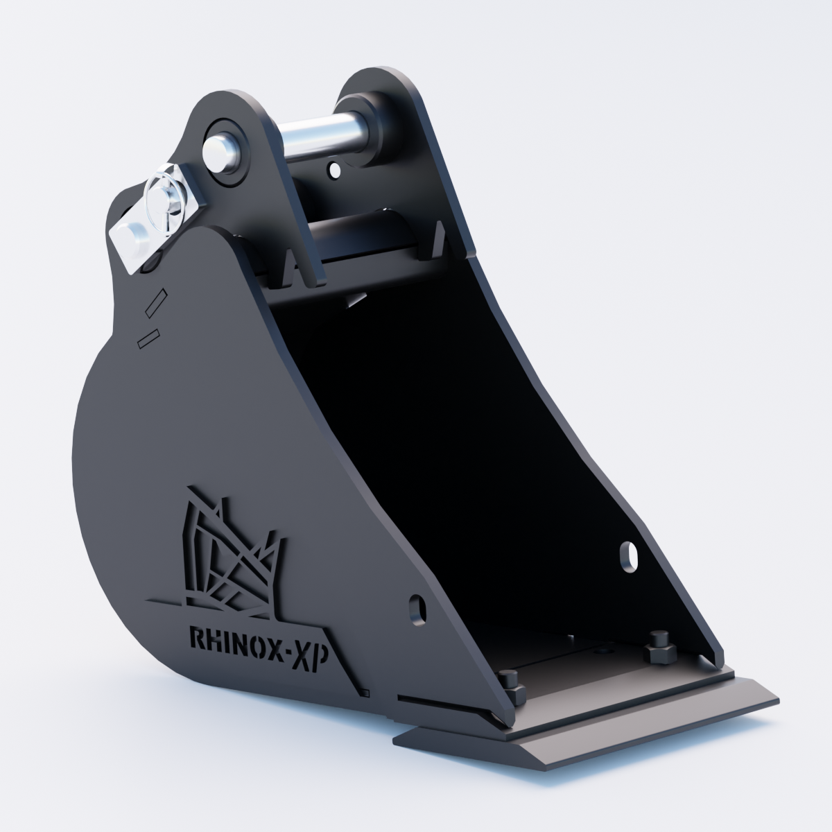 JCB 19C-1 Digging Bucket - 9 Inch | Rhinox Group UK - Bladed Bucket Front