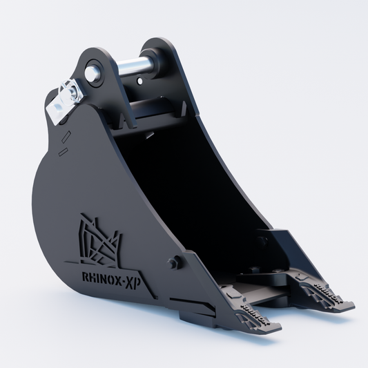 JCB 19C-1 Digging Bucket - 9 Inch | Rhinox Group UK - Toothed Bucket Front
