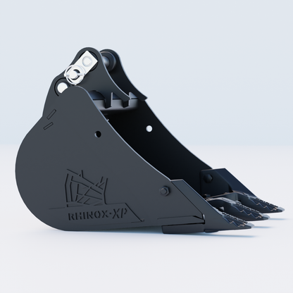 XCMG XE17U Digging Bucket - 18" / 450mm - Toothed Bucket Side