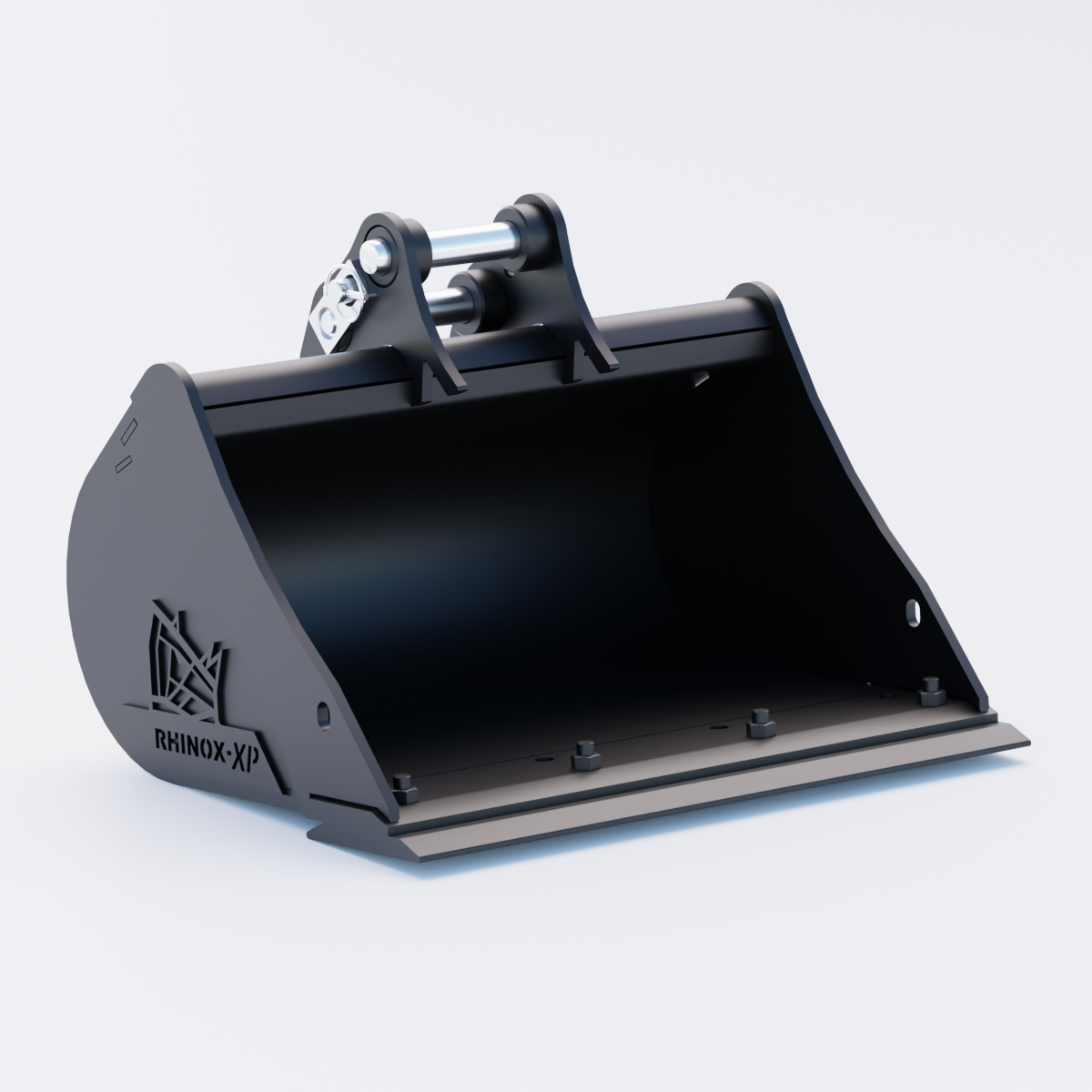 XCMG XE17U Digging Bucket - 24" / 600mm | Rhinox Group UK - Bladed Bucket Front