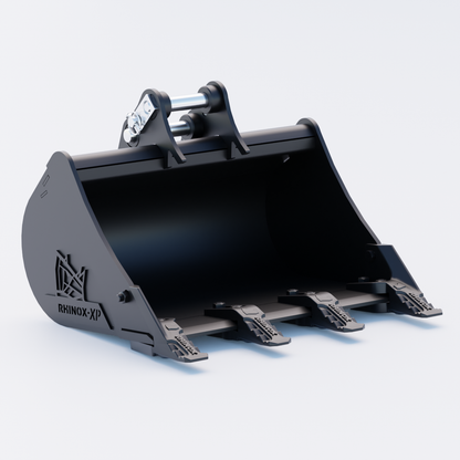 XCMG XE17U Digging Bucket - 24" / 600mm | Rhinox Group UK - Toothed Bucket Front