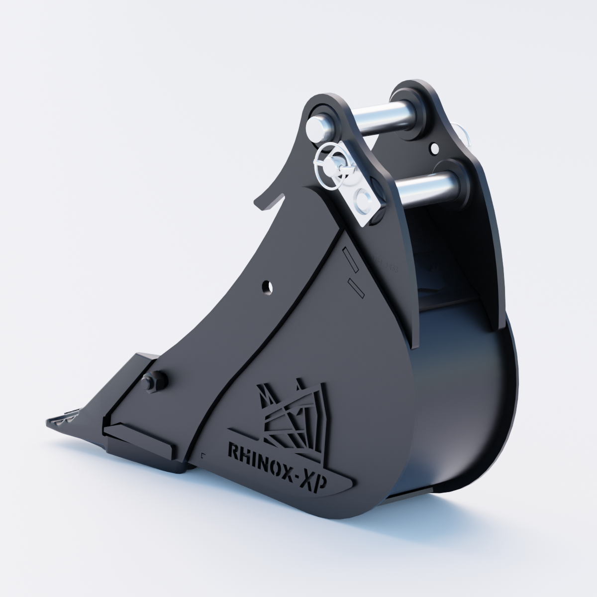 XCMG XE17U Digging Bucket - 6" / 150mm - Toothed Bucket Back