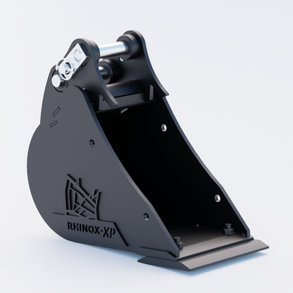 XCMG XE17U Digging Bucket - 9" / 230mm - Bladed Bucket Front
