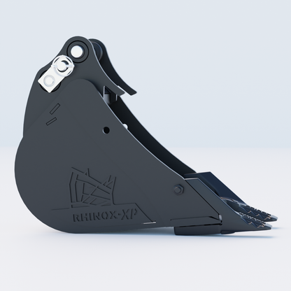 XCMG XE17U Digging Bucket - 9" / 230mm - Toothed Bucket Side
