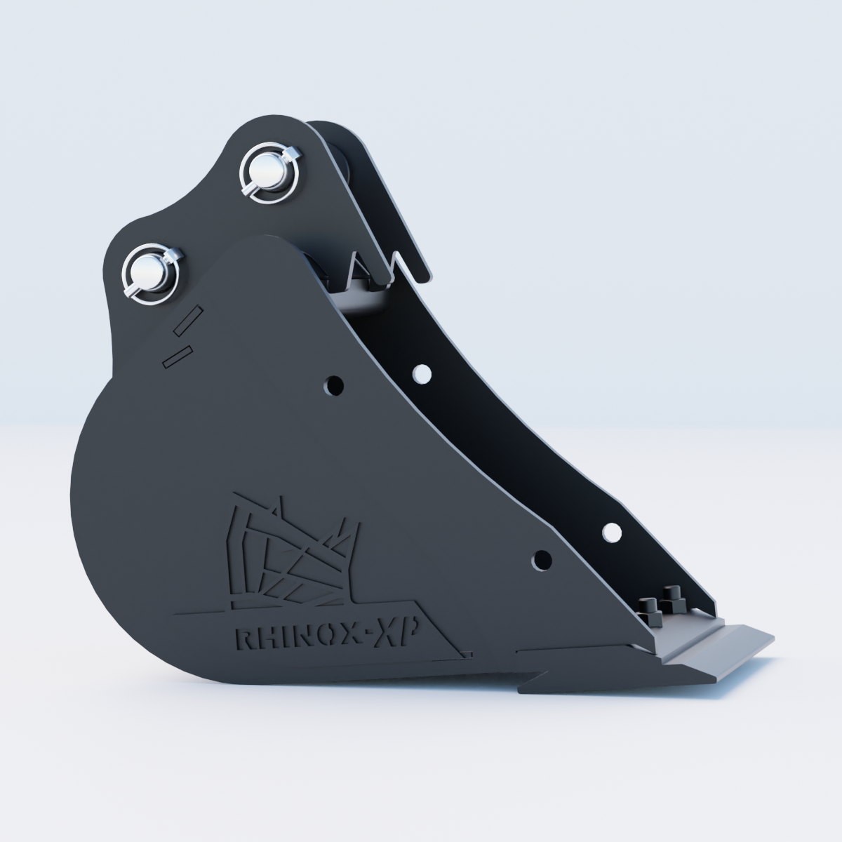 Bobcat X323 Digging Bucket - 12" / 300mm | Rhinox Group UK - Bladed Bucket Side