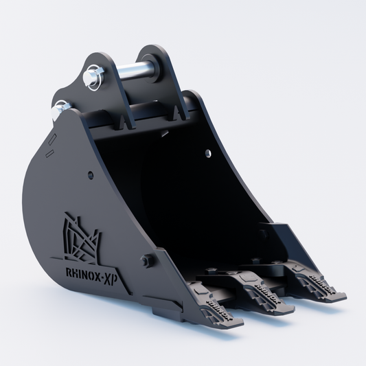 Bobcat X323 Digging Bucket - 12" / 300mm | Rhinox Group UK - Toothed Bucket Front