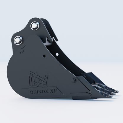 Bobcat X323 Digging Bucket - 12" / 300mm | Rhinox Group UK - Toothed Bucket Side