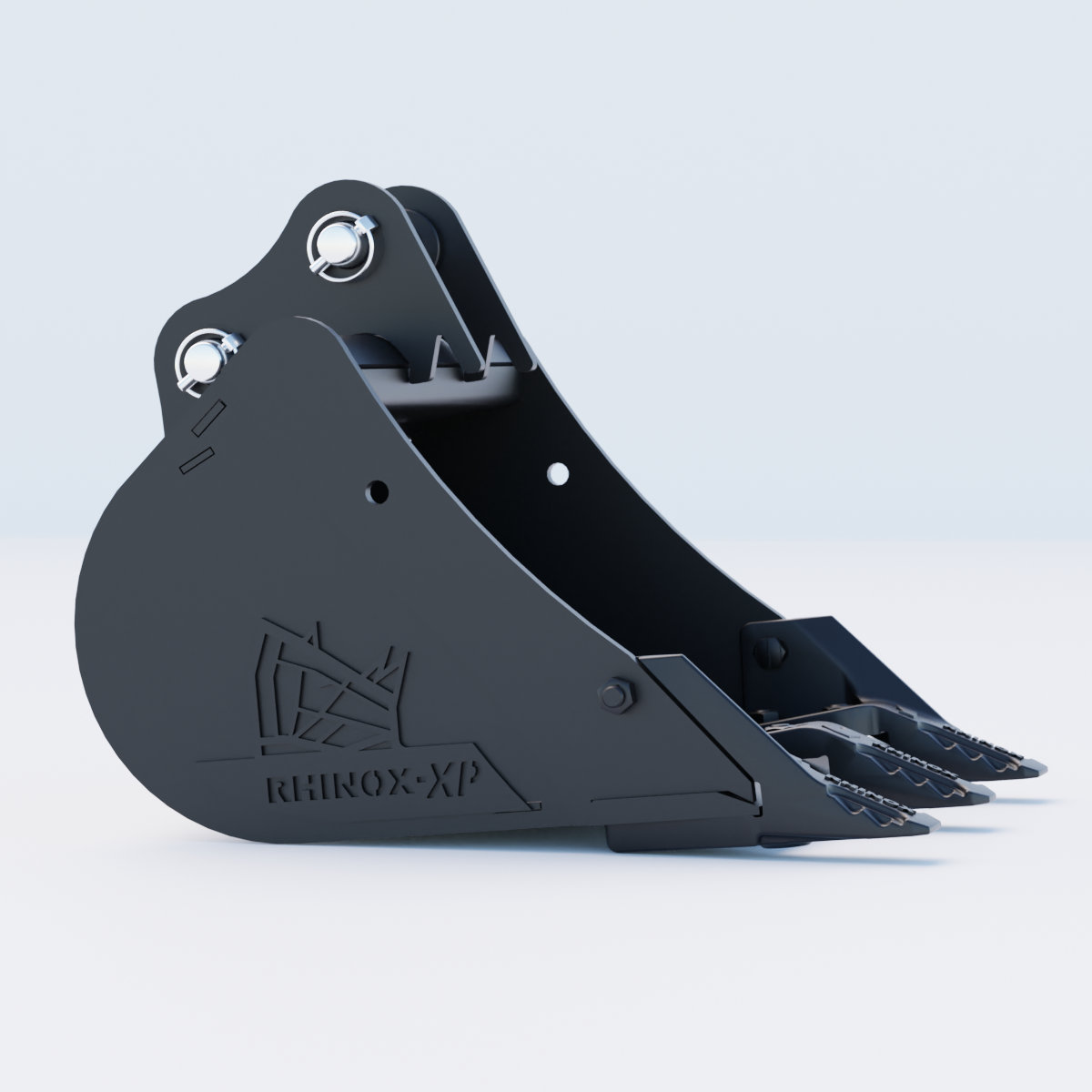 Bobcat X323 Digging Bucket - 18" / 450mm | Rhinox Group UK - Toothed Bucket Side