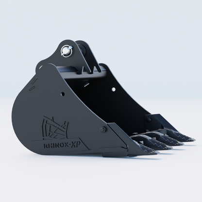 Bobcat X323 Digging Bucket - 24" / 600mm | Rhinox Group UK - Toothed Bucket Side
