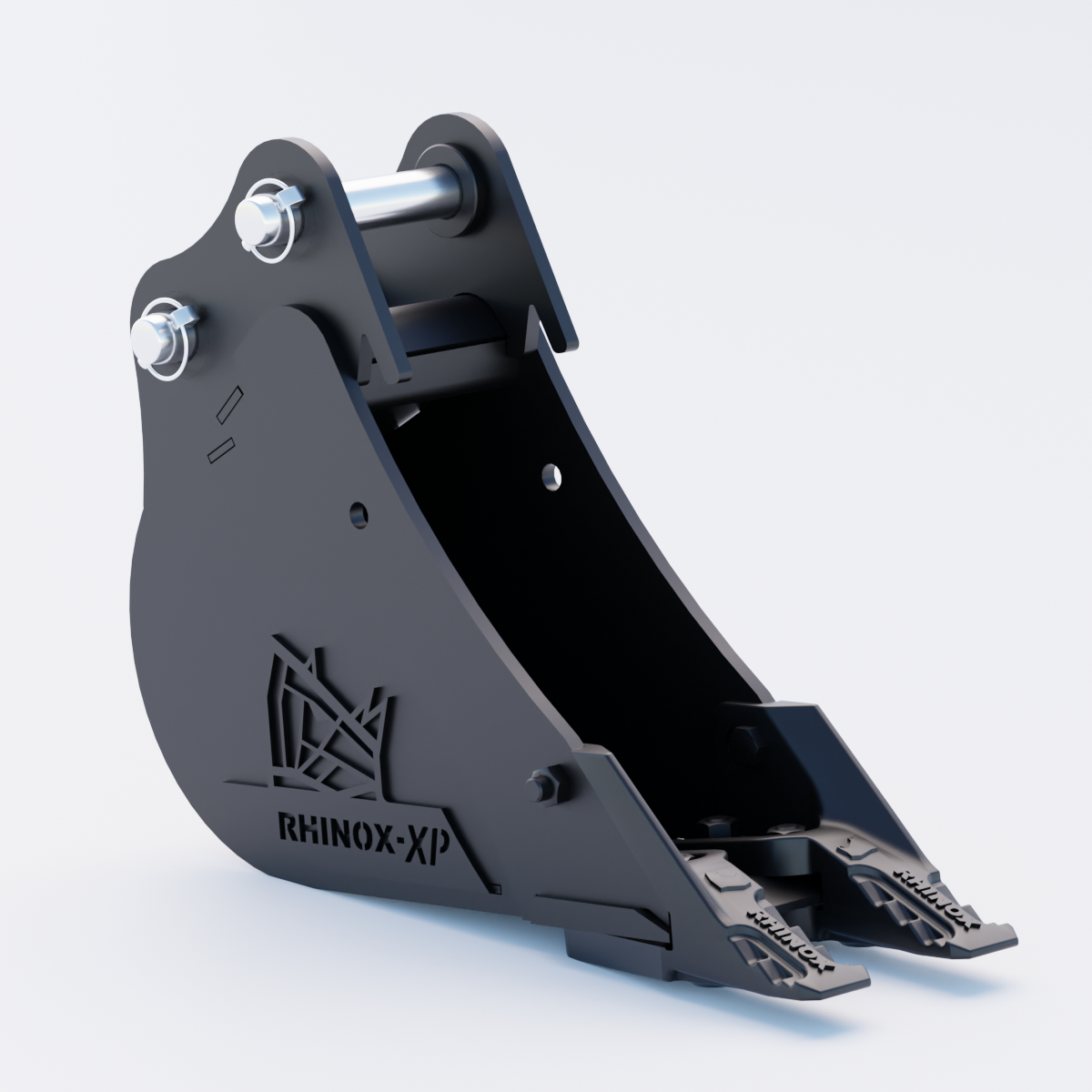 Bobcat X323 Digging Bucket - 6" / 150mm | Rhinox Group UK - Toothed Bucket Front