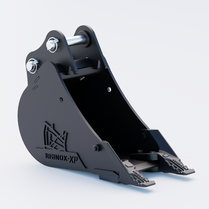 Komatsu PC138US Digging Bucket - 9" / 230mm | Rhinox Group UK - Toothed Bucket Front