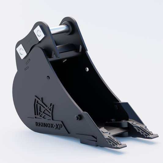 Neuson 2503 Digging Bucket - 9" / 230mm | Rhinox Group UK - Toothed Bucket Front