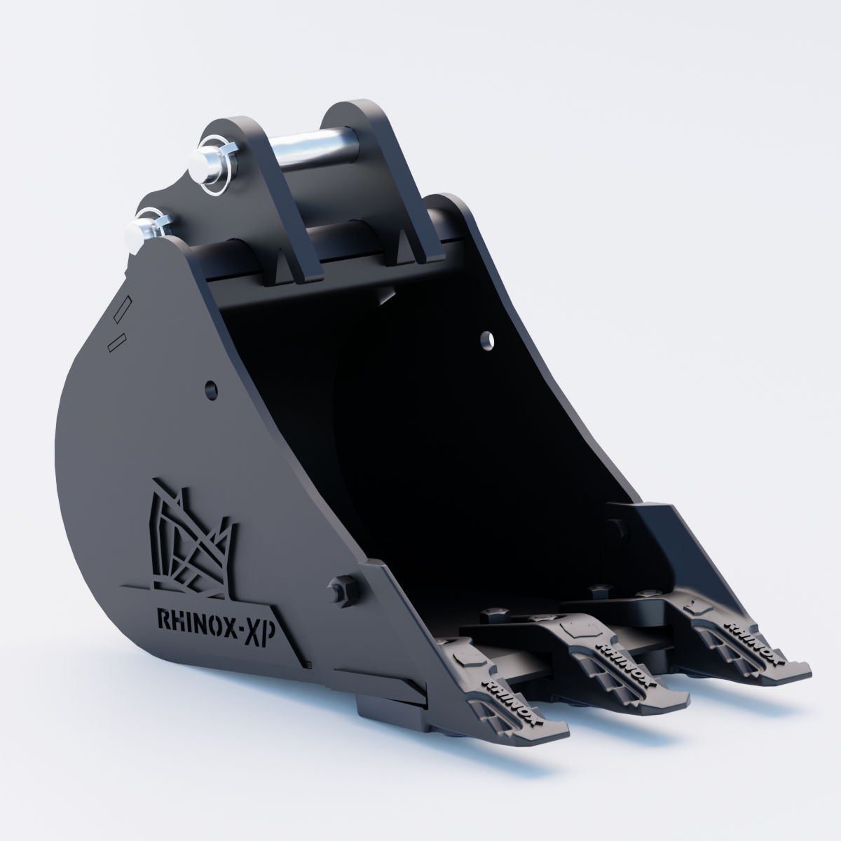 Volvo ECR18 Digging Bucket - 12" / 300mm - Toothed Bucket Front