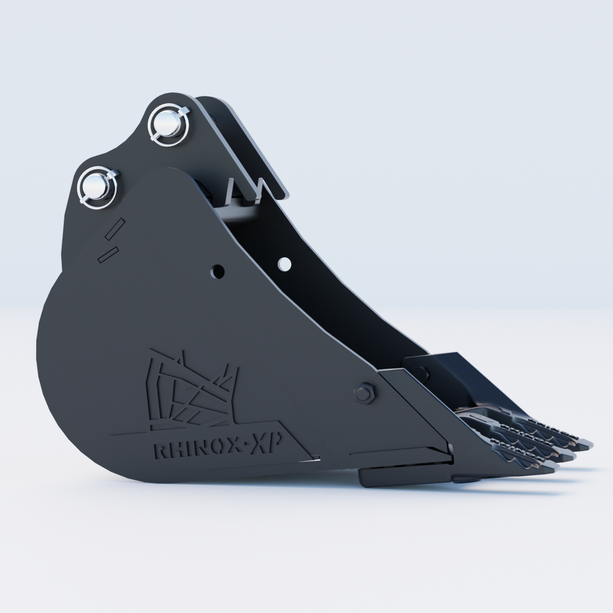 Volvo ECR18 Digging Bucket - 12" / 300mm - Toothed Bucket Side