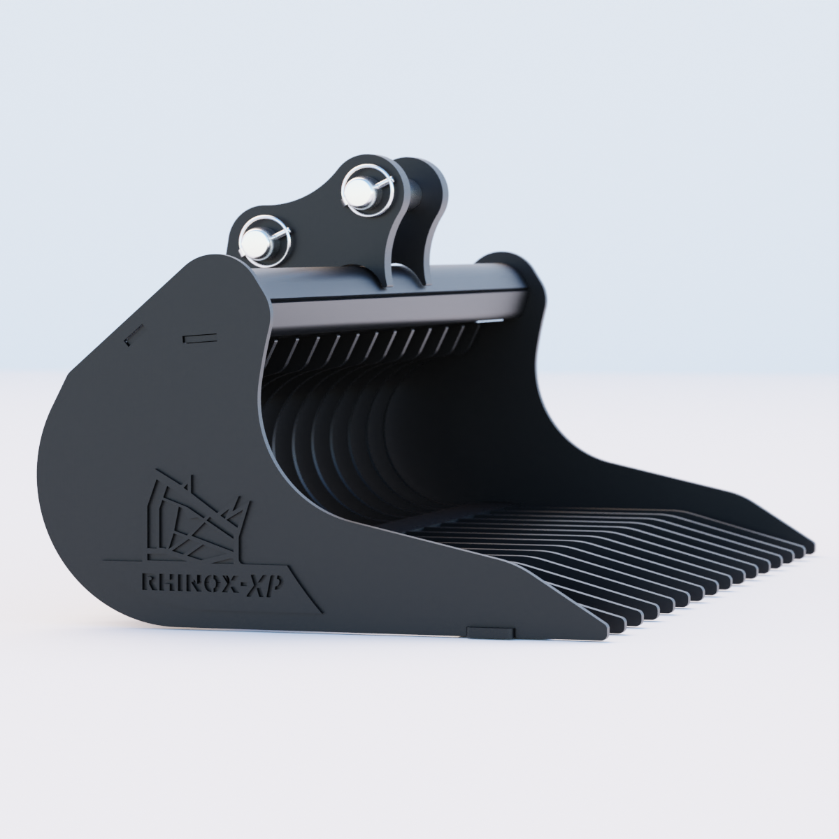 Volvo ECR18 Rake Riddle Bucket - 36" / 900mm Side