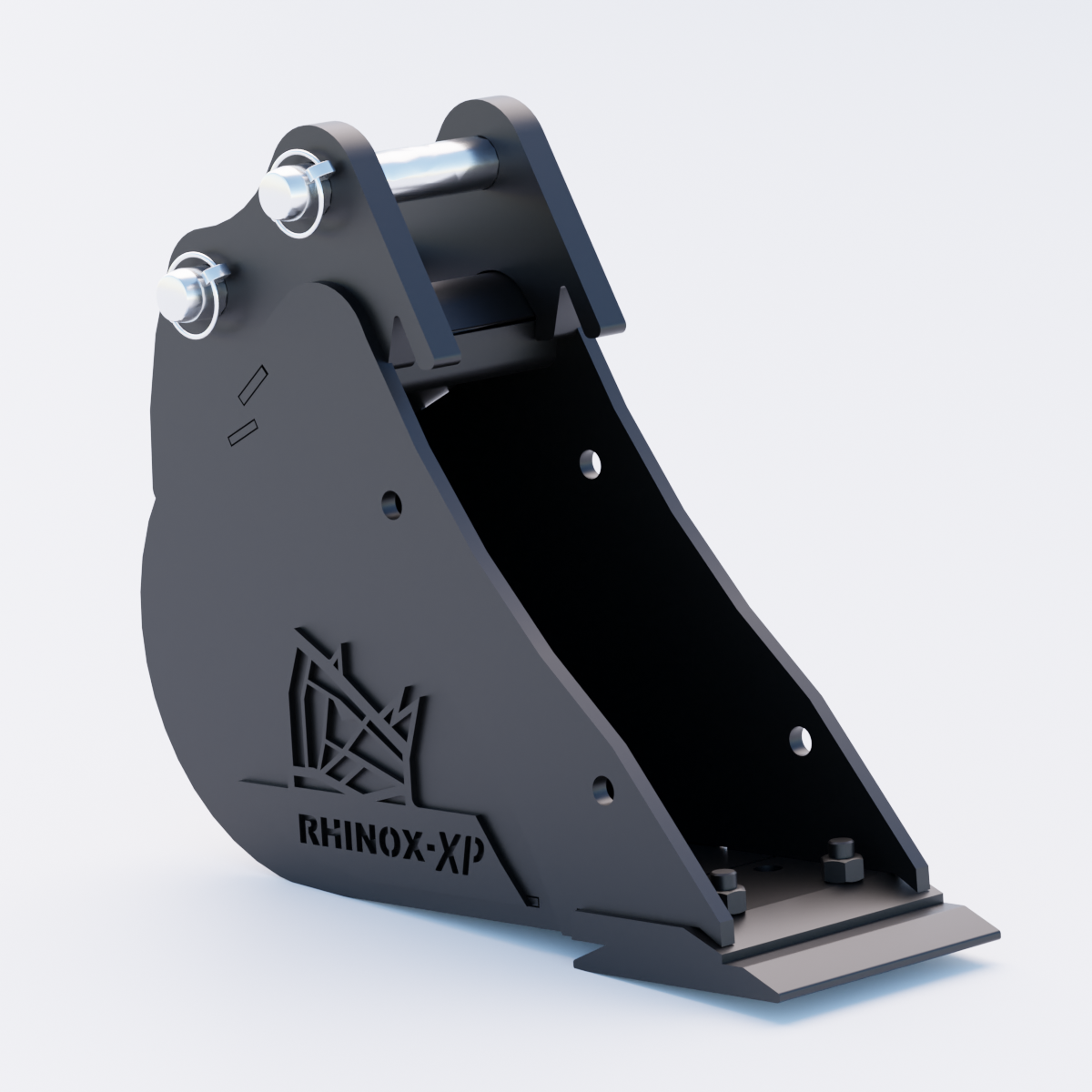 Volvo ECR18 Digging Bucket - 6" / 150mm - Bladed Bucket Front