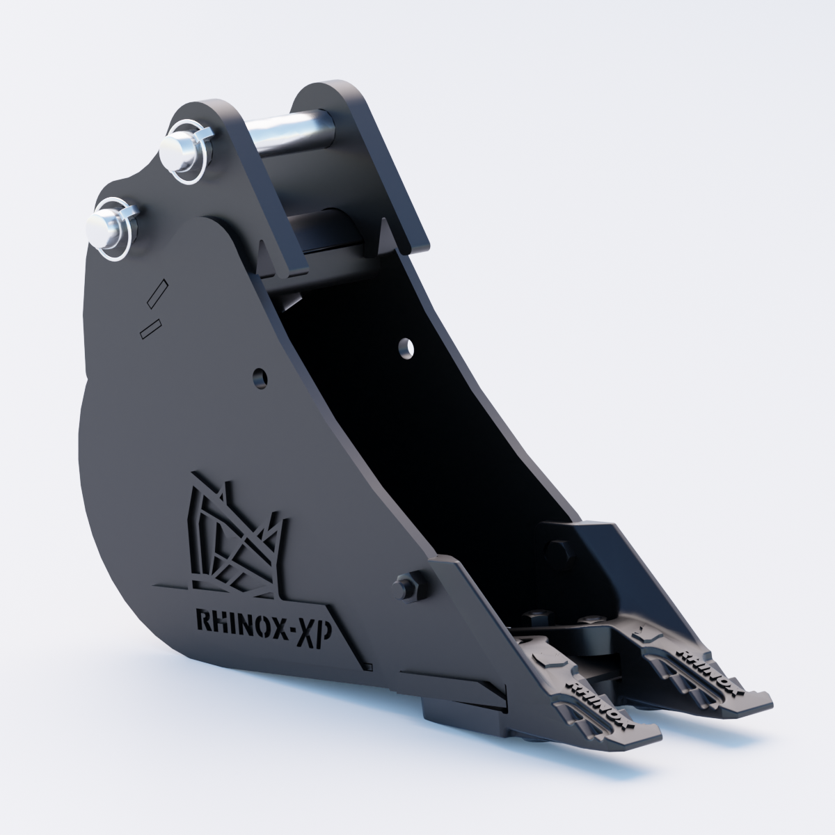Volvo ECR18 Digging Bucket - 6" / 150mm - Toothed Bucket Front