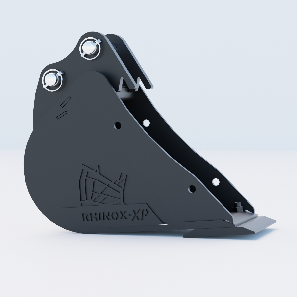 Volvo ECR18 Digging Bucket - 9" / 230mm - Bladed Bucket Side