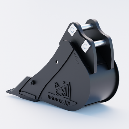 Volvo ECR18 Digging Bucket - 9" / 230mm - Toothed Bucket Back