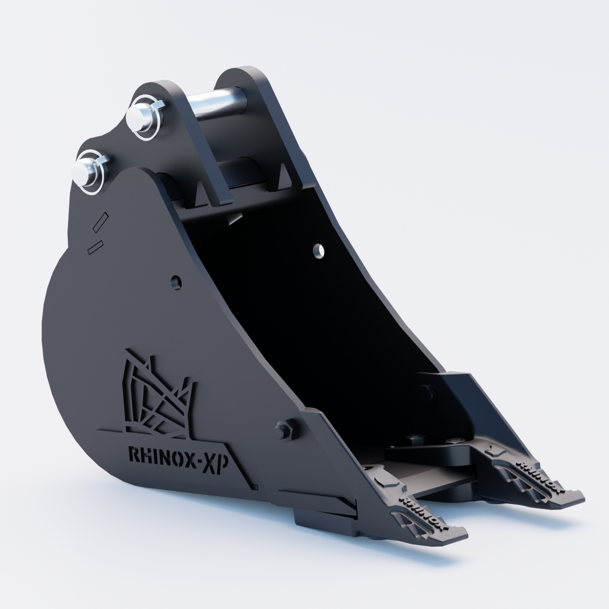 Volvo ECR18 Digging Bucket - 9" / 230mm - Toothed Bucket Front