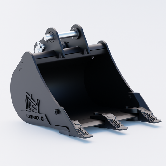 Komatsu PC18MR-5 Digging Bucket - 18" / 450mm - Toothed Bucket Front