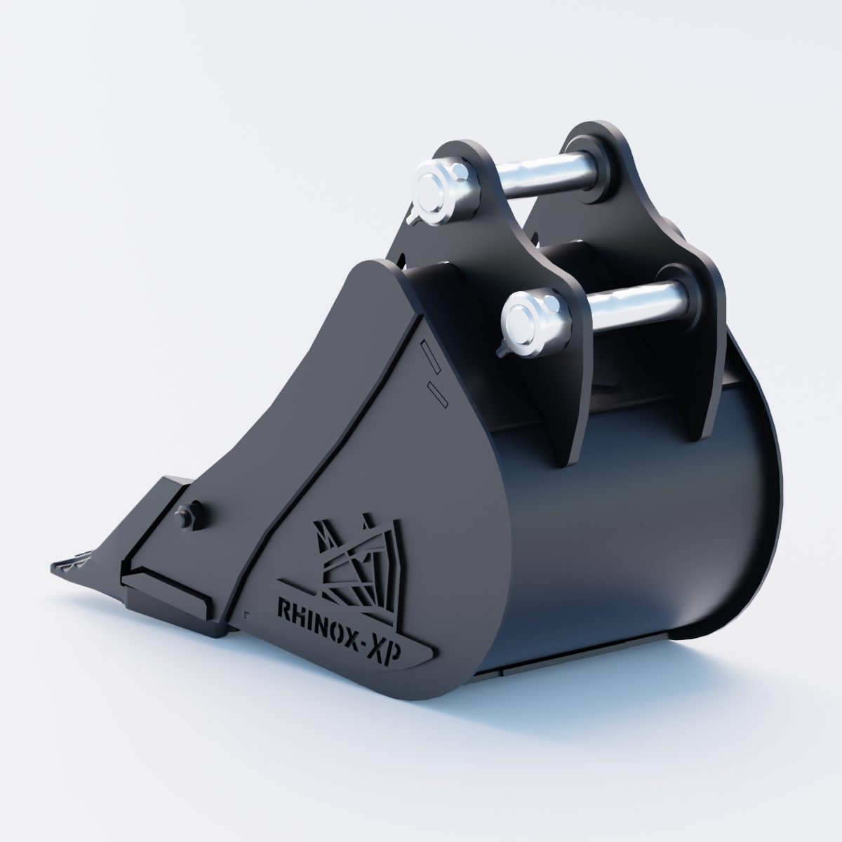 1QM Digging Bucket - 12" / 300mm - Toothed Bucket Back