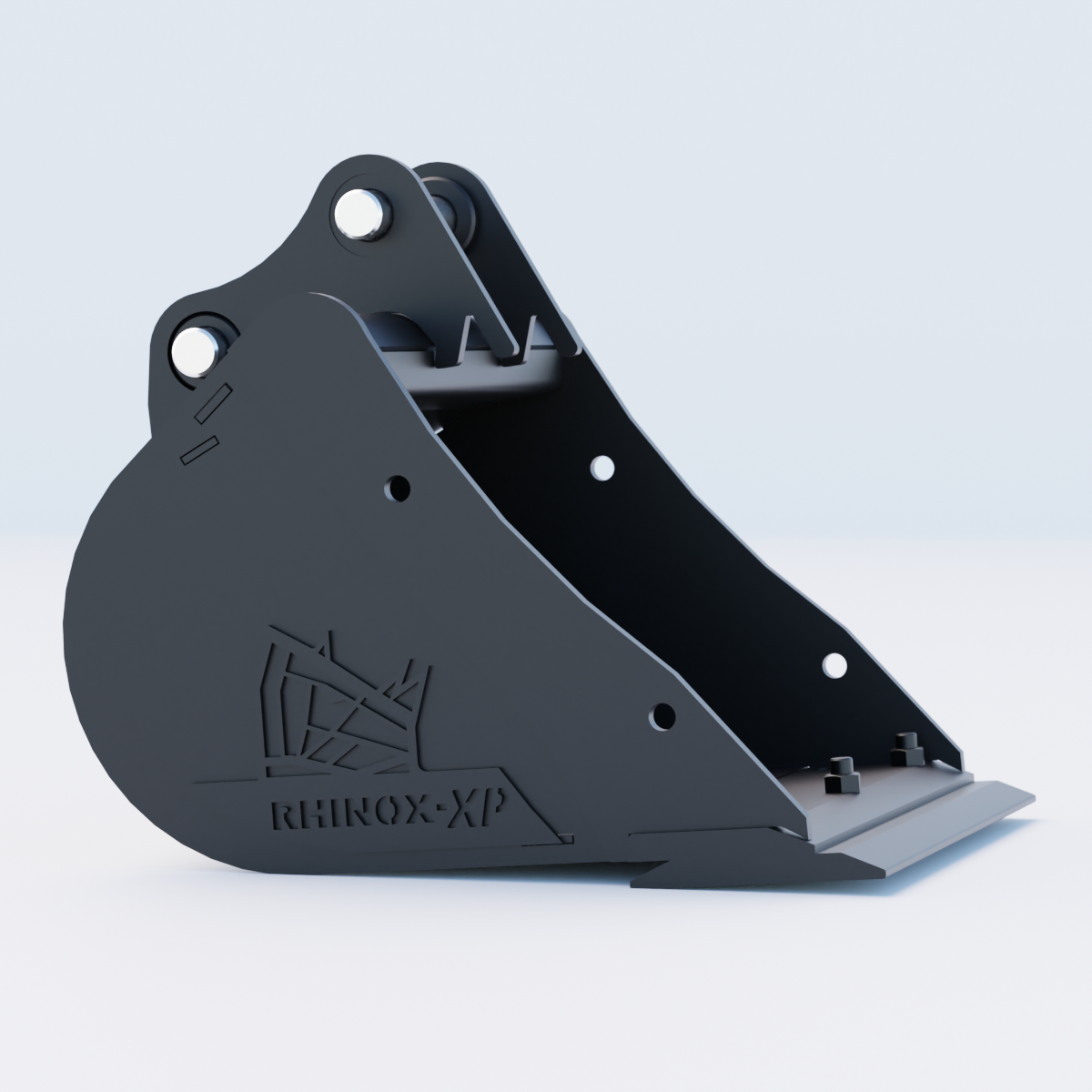 1QM Digging Bucket - 18" / 450mm - Bladed Bucket Side